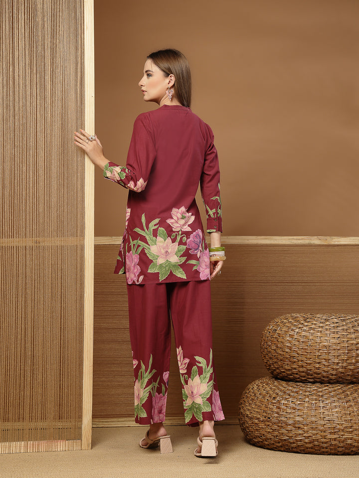 Solid Cotton Co-Ord Set