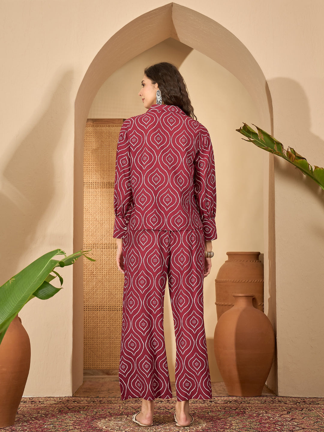 Bandhej Printed Cotton Co-Ord Set