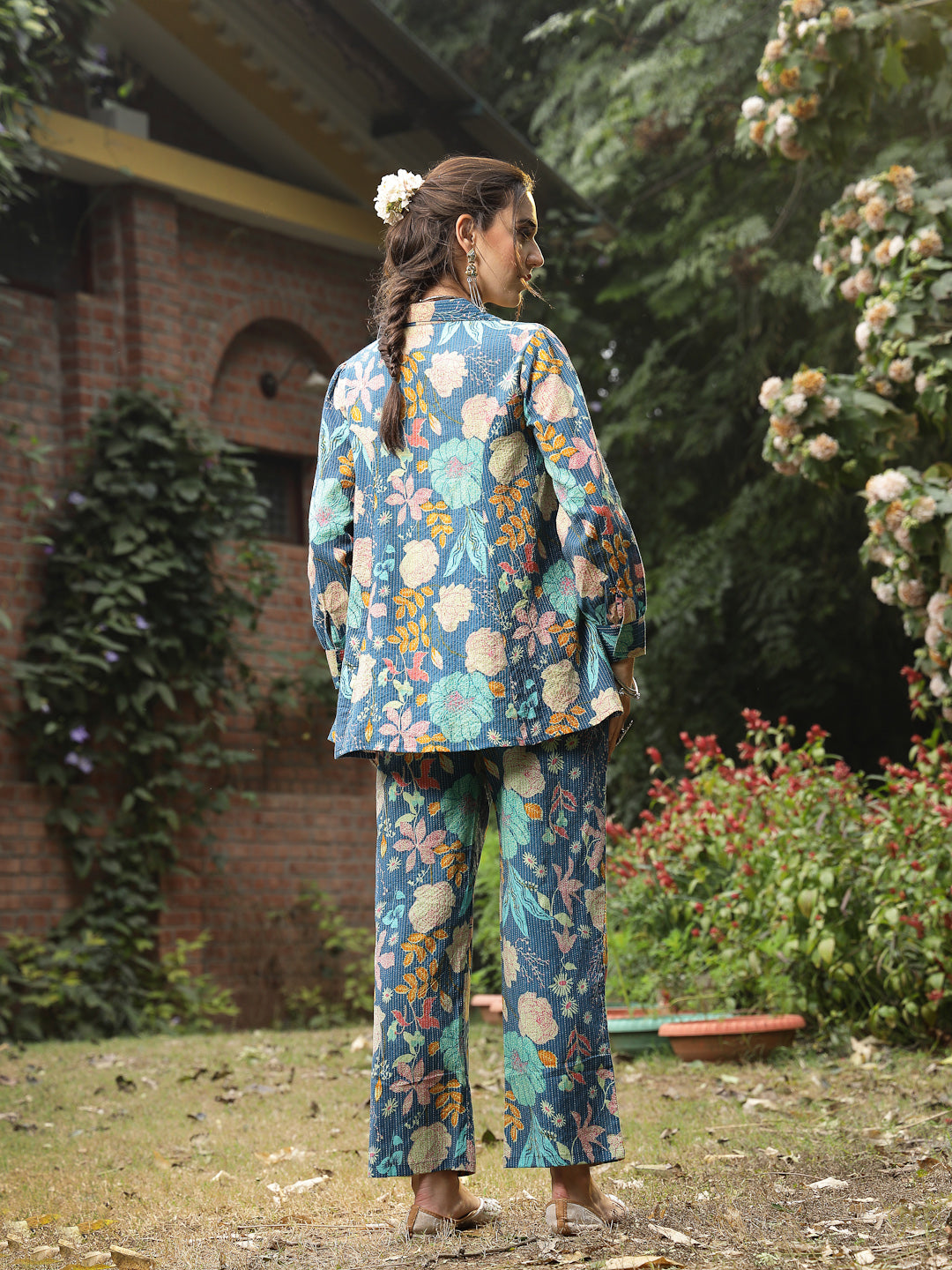 Multicolor Floral Printed Cotton Co-ord Set