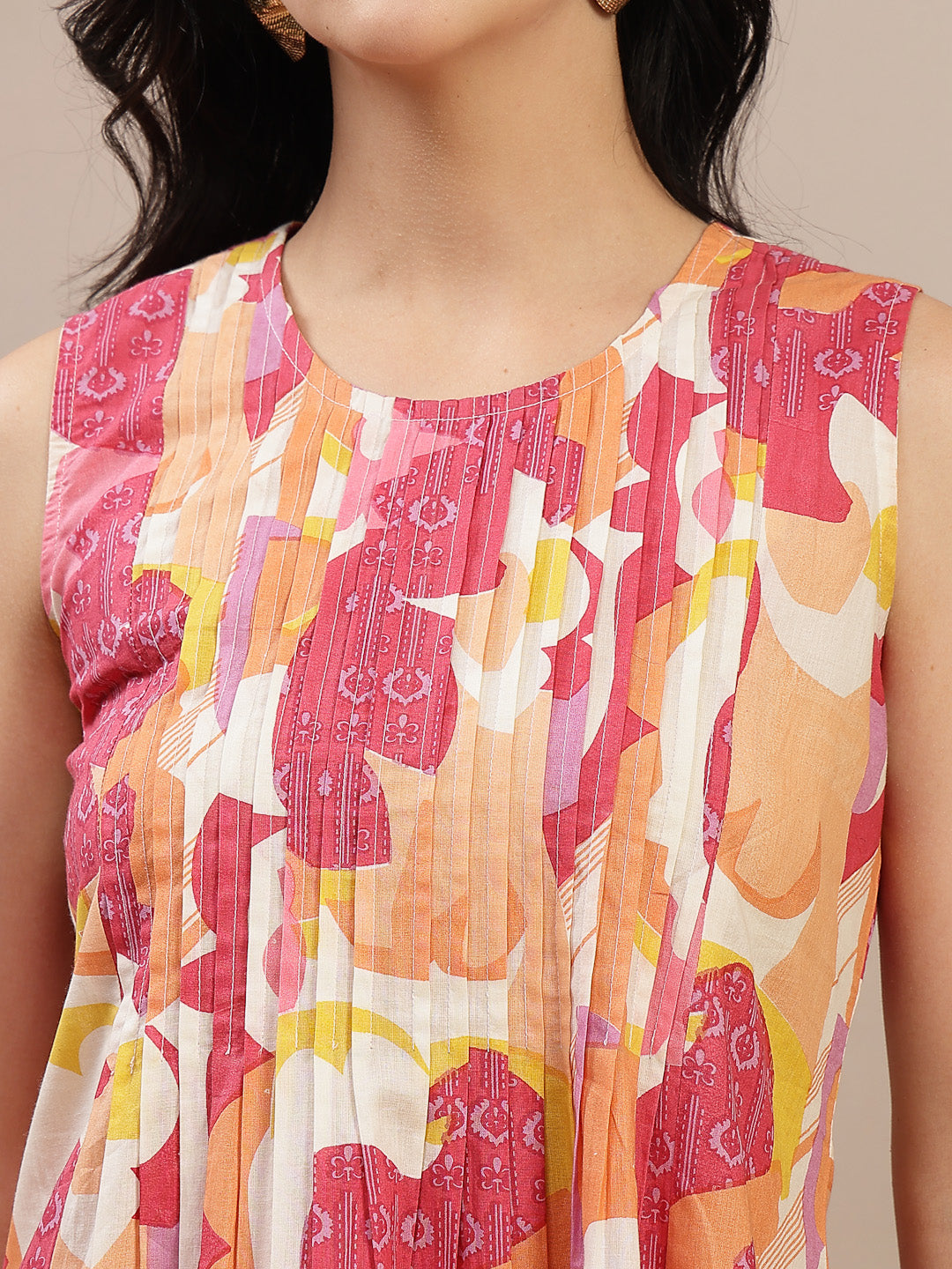 Abstract Printed Cotton Co-Ord Set