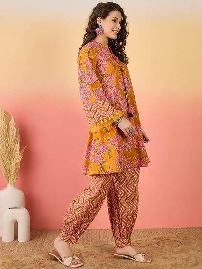 Floral Printed Cotton Co-Ord Set