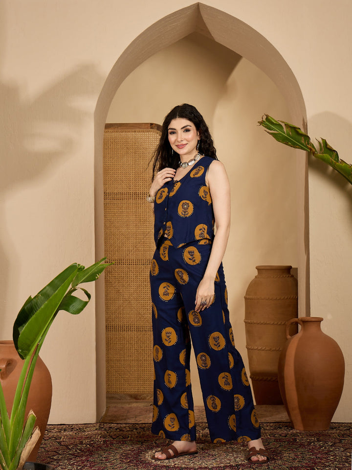 Botanical Printed Cotton Flex Co-Ord Set