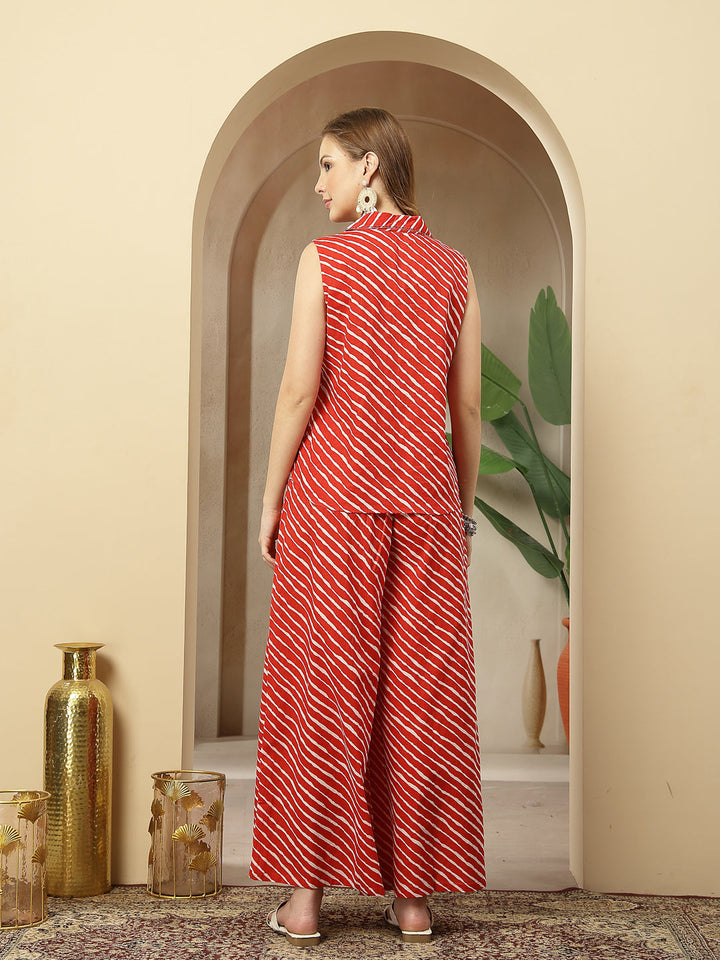 Leheriya Printed Cotton Co-Ord Set