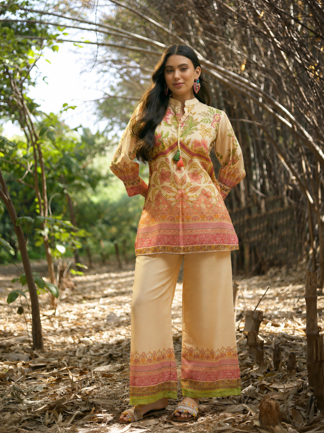 Floral Printed Rayon C-Ord Set