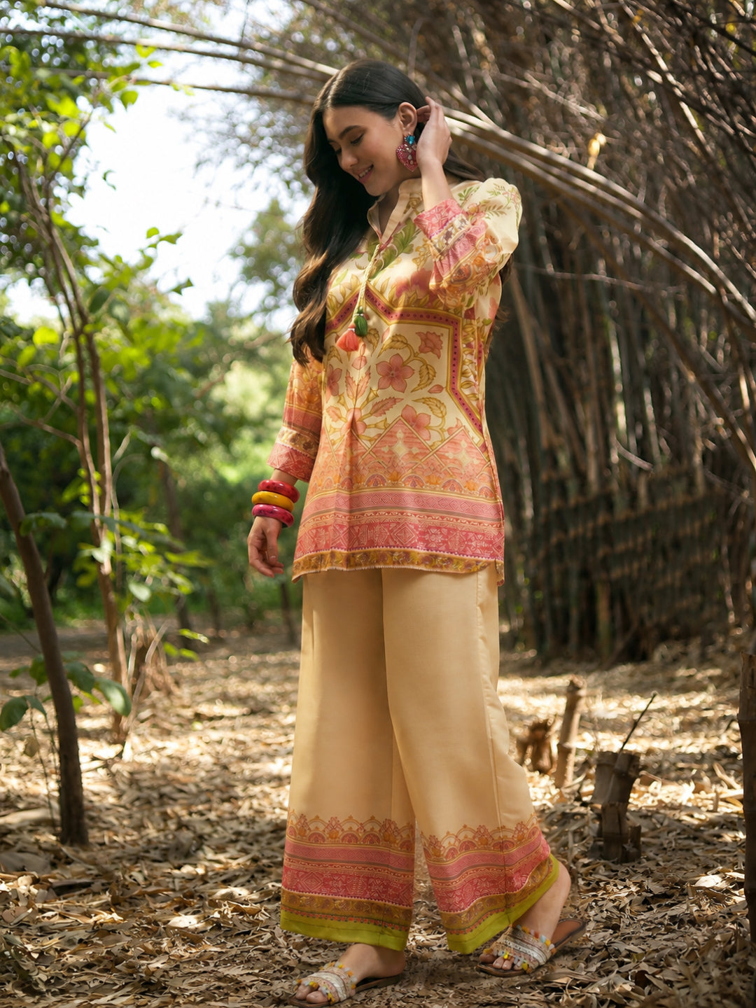 Floral Printed Rayon C-Ord Set