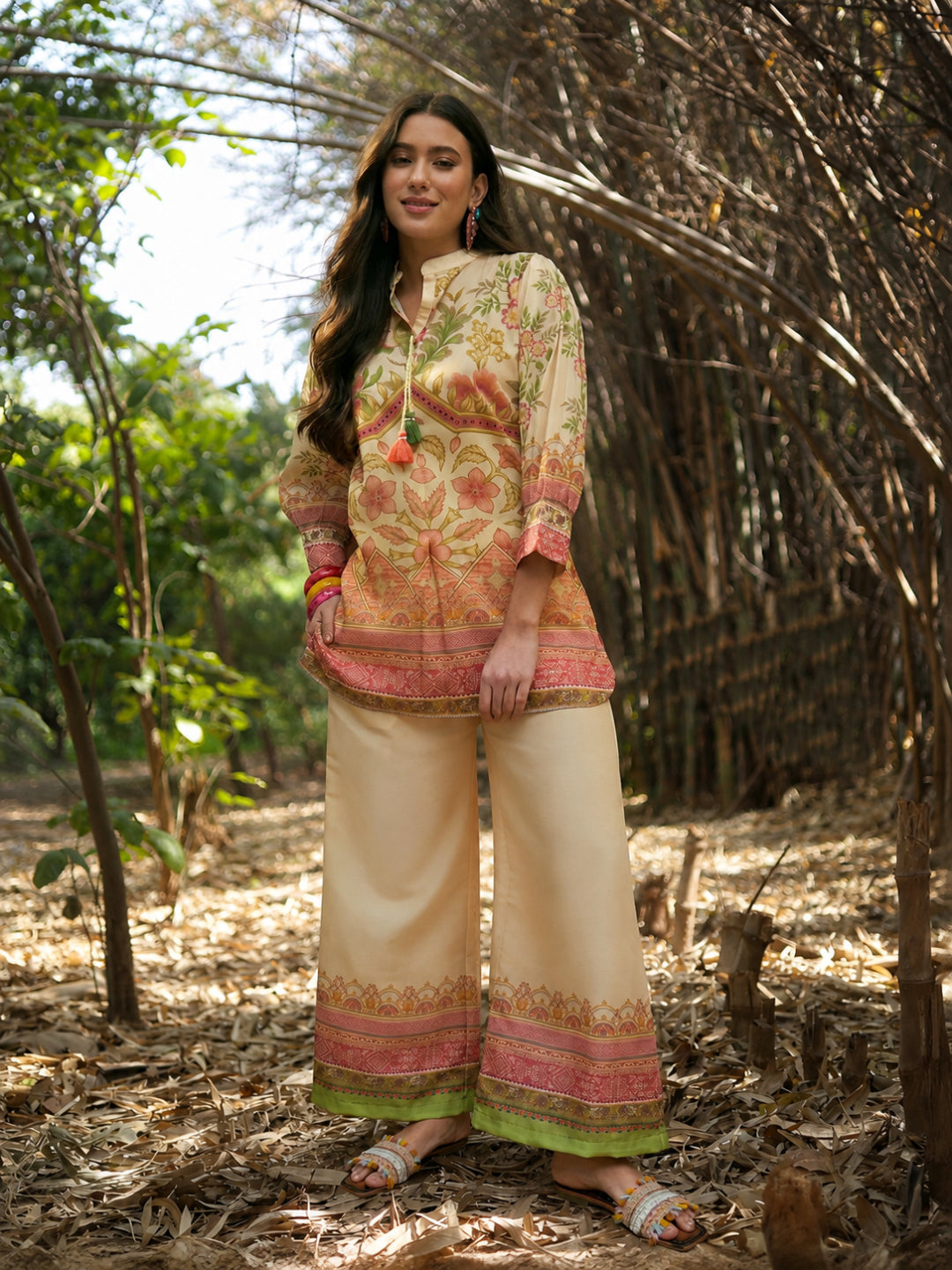 Floral Printed Rayon C-Ord Set