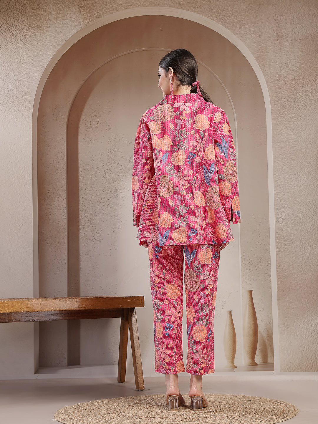 Floral Printed Cotton Co-Ord Set