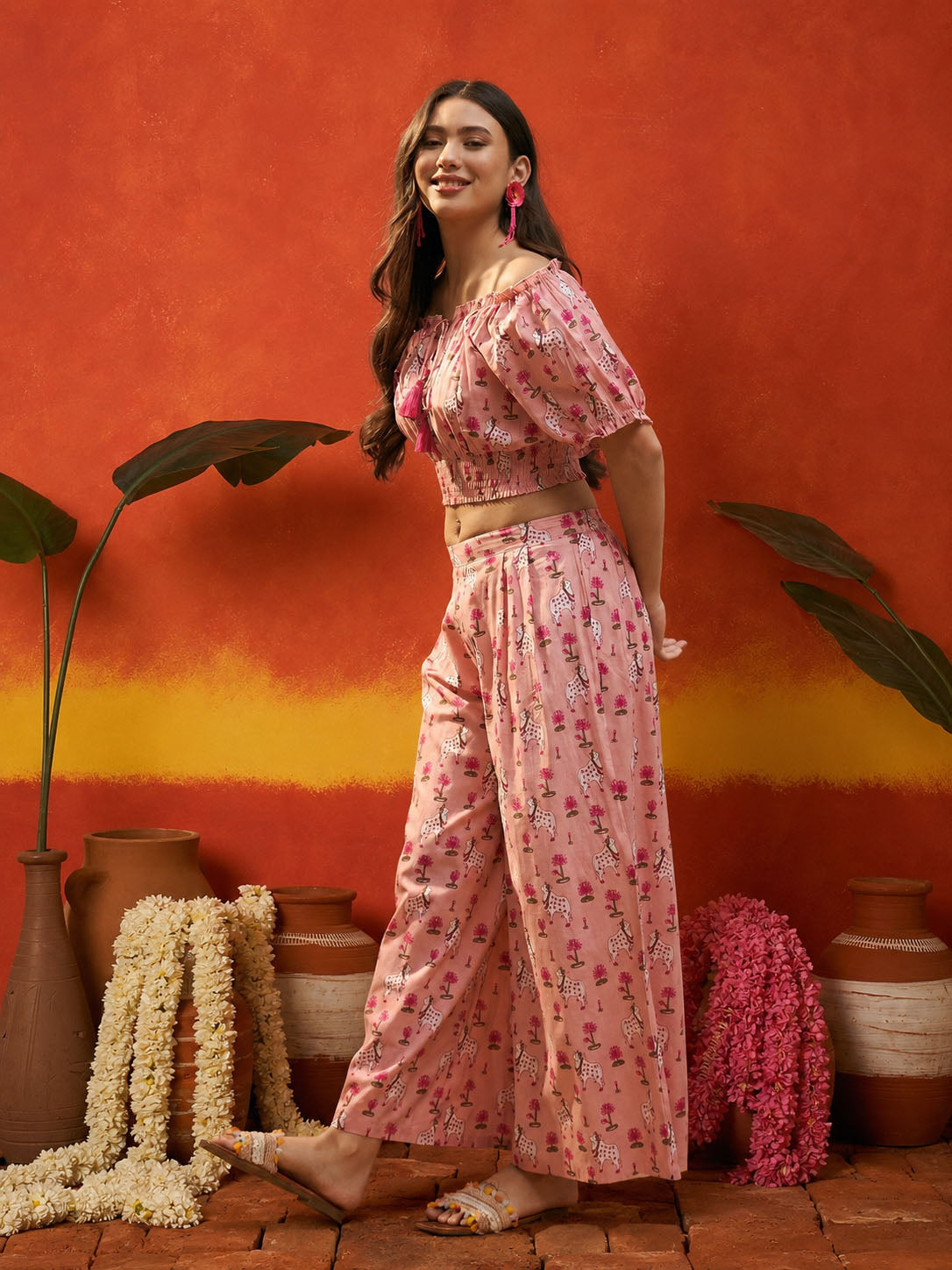 Animal Printed Cotton Co-Ord Set