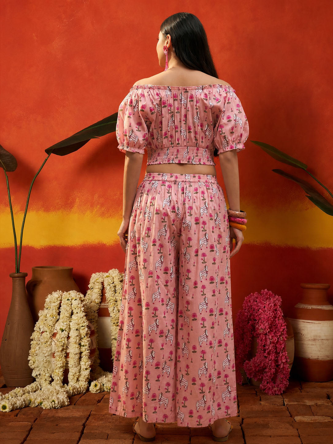 Animal Printed Cotton Co-Ord Set