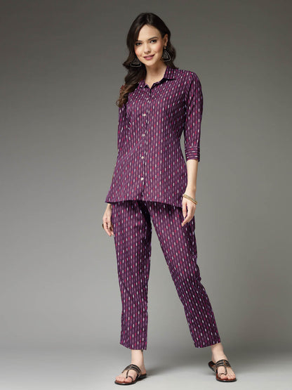 Printed Poly Crepe Co-Ord Set