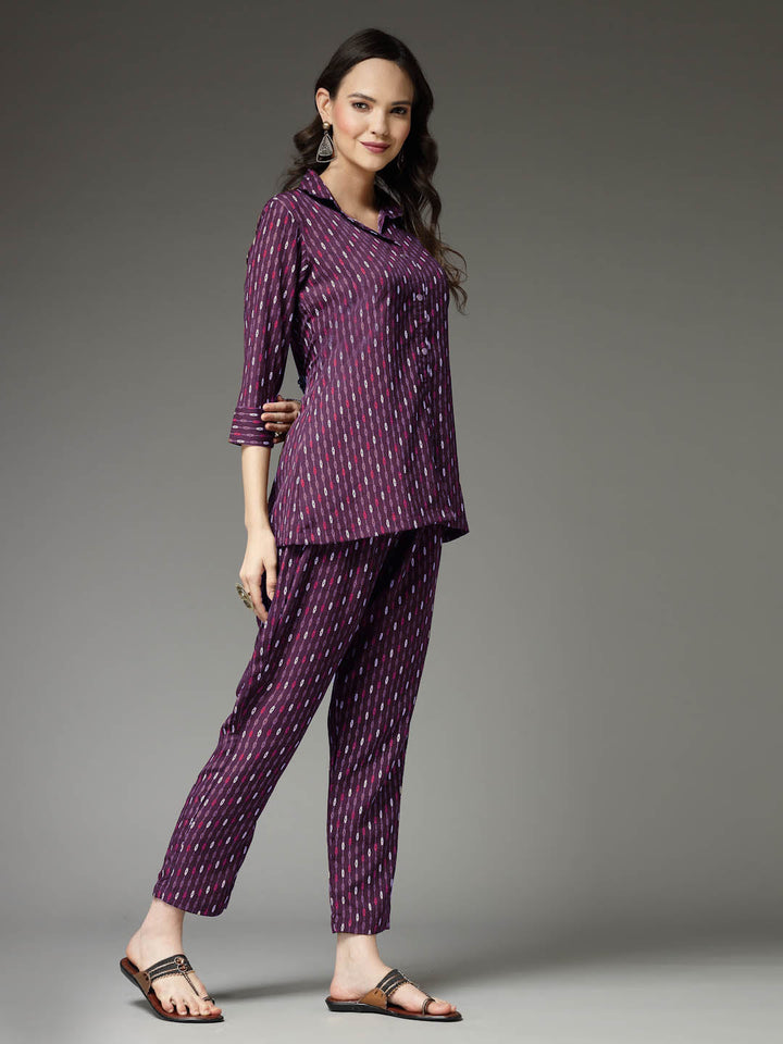 Printed Poly Crepe Co-Ord Set