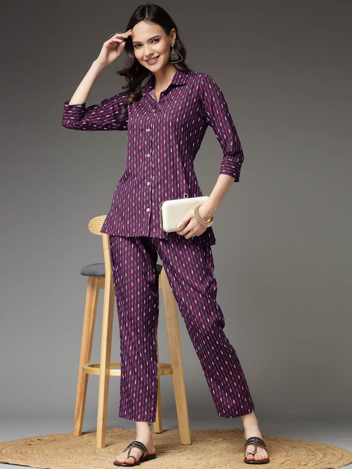 Printed Poly Crepe Co-Ord Set