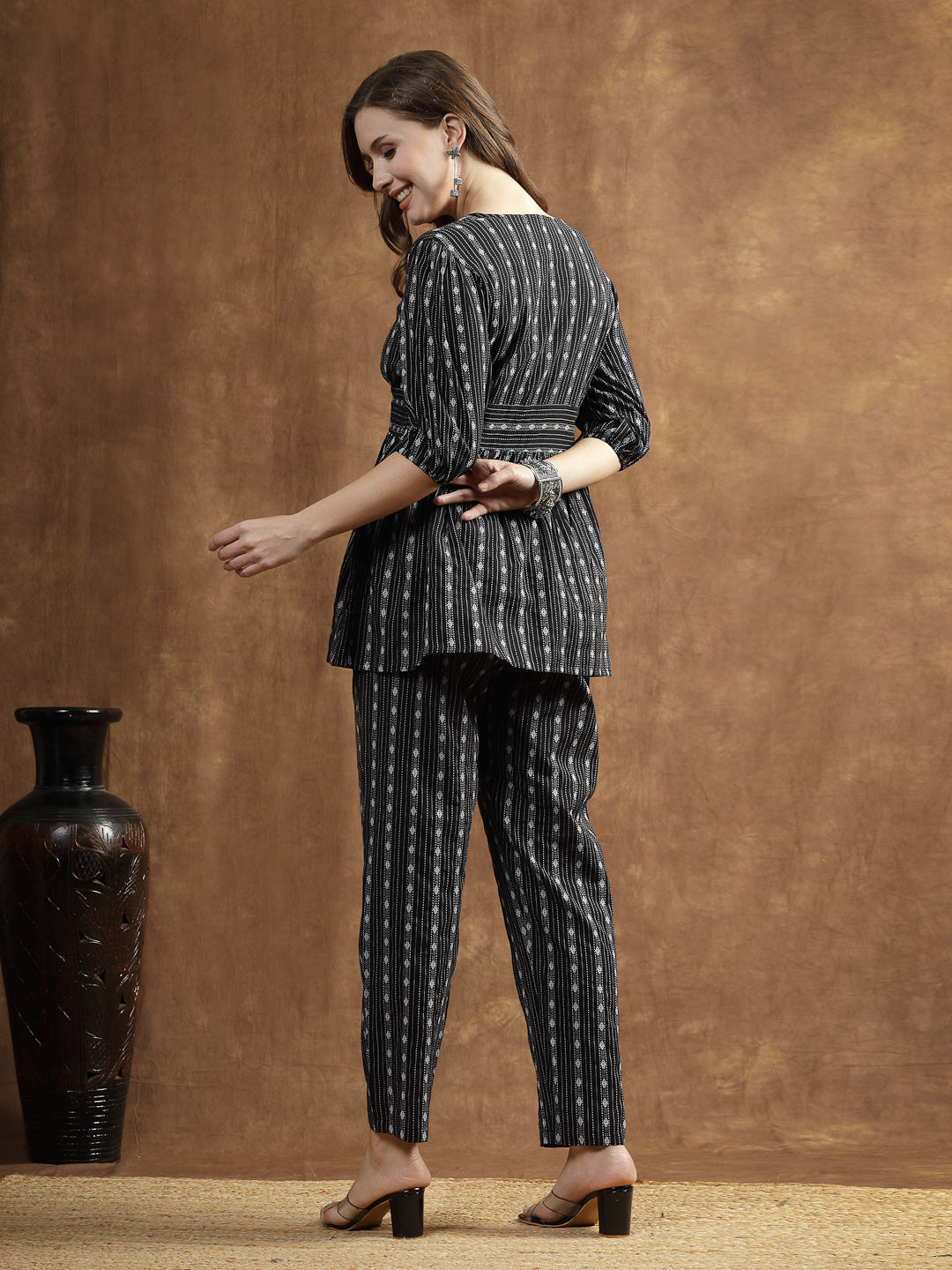 Woven Design Cotton Co-Ord Set