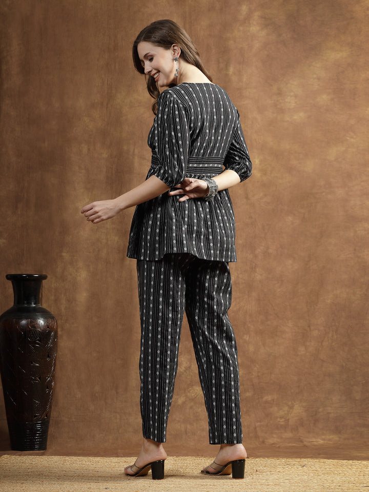 Woven Design Cotton Co-Ord Set