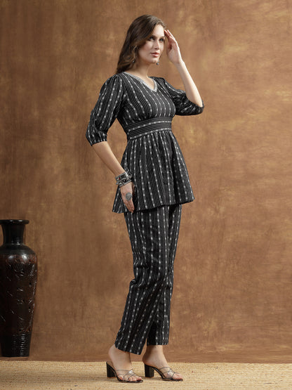 Woven Design Cotton Co-Ord Set