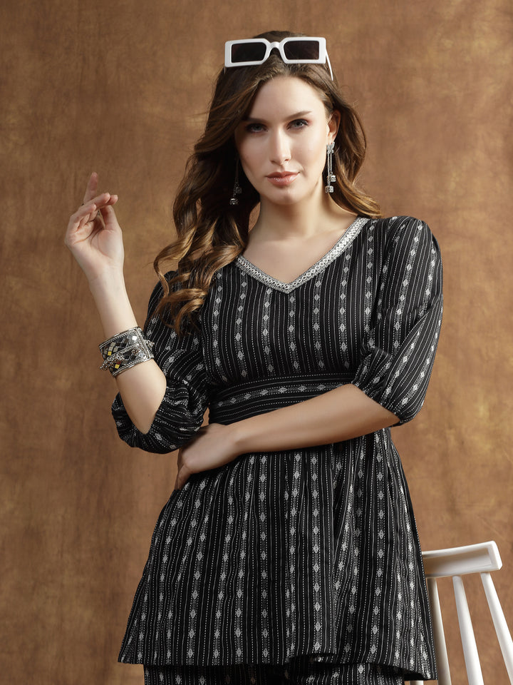 Woven Design Cotton Co-Ord Set