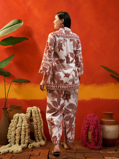 Tropical Printed Rayon Co-Ord Set