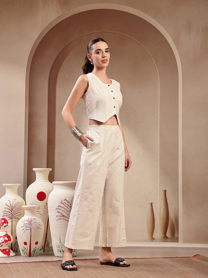 Self Design Cotton Co-Ord Set