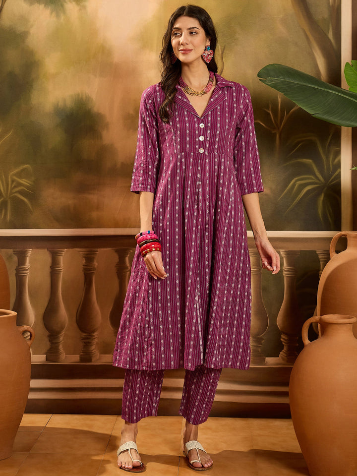 Woven Design Cotton Co-Ord set