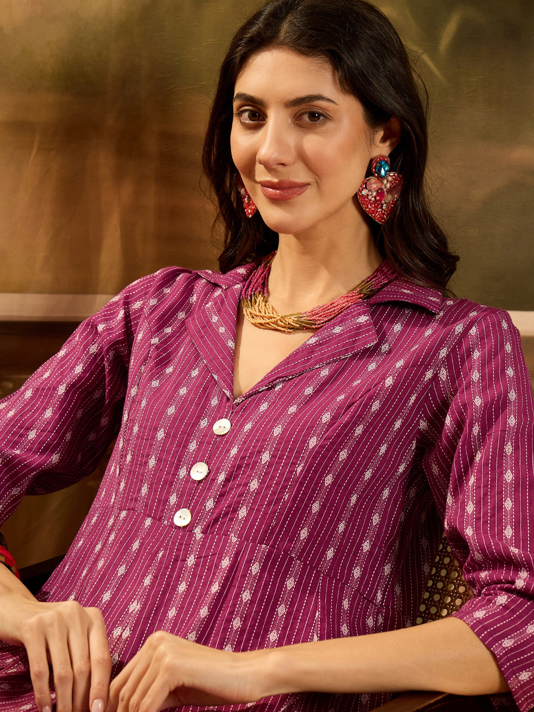 Woven Design Cotton Co-Ord set
