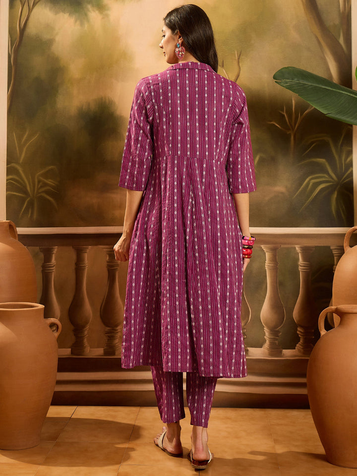Woven Design Cotton Co-Ord set