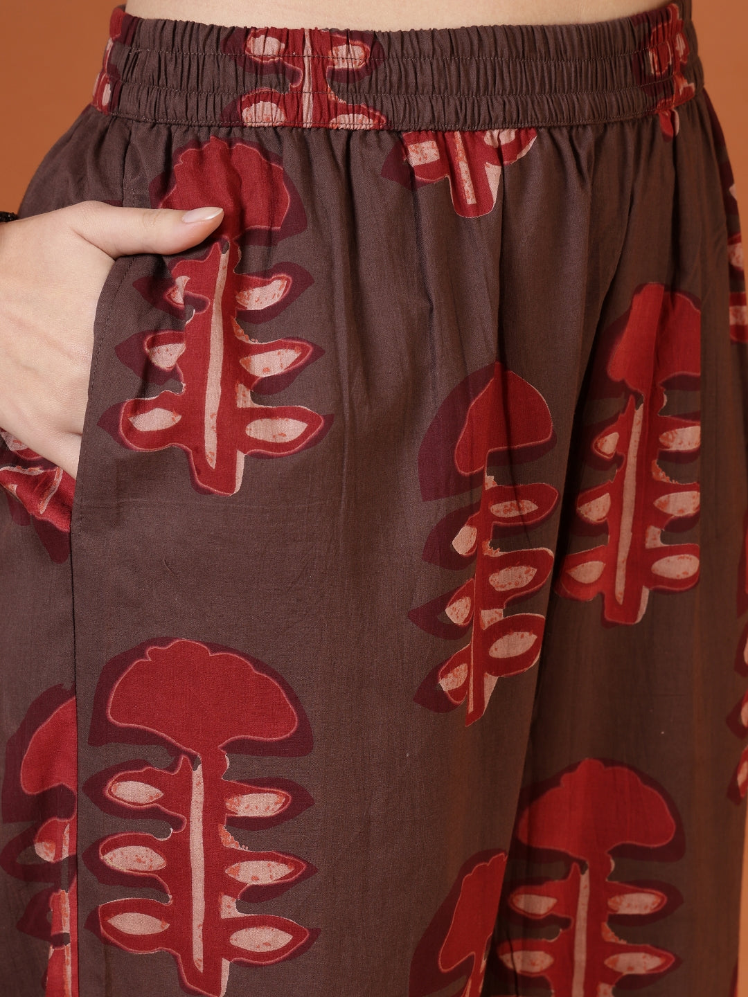Straight Pure Cotton Printed Kurta Set