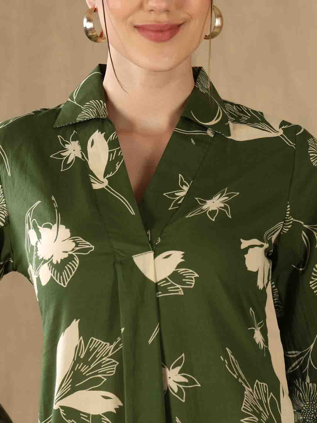 Straight Pure Cotton Printed Kurta Set