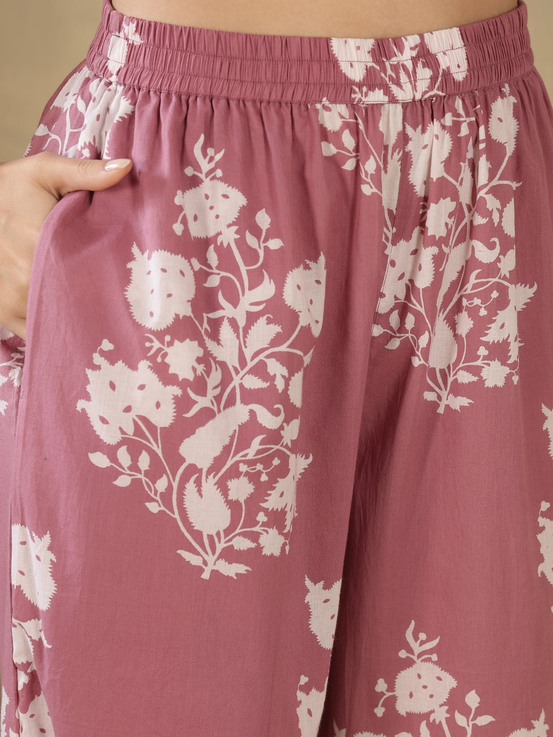 Straight Pure Cotton Printed Kurta Set