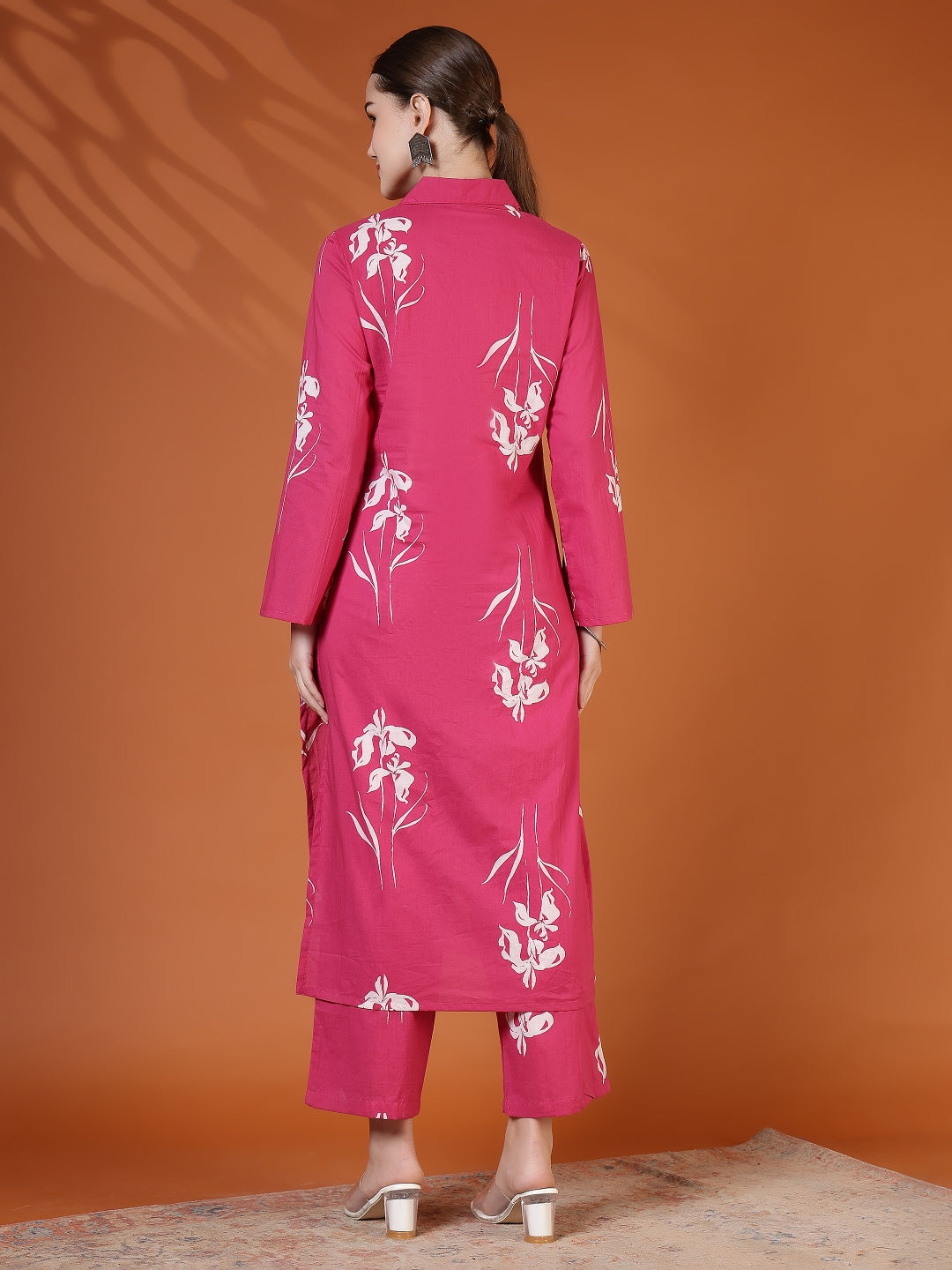 Straight Pure Cotton Printed Kurta Set