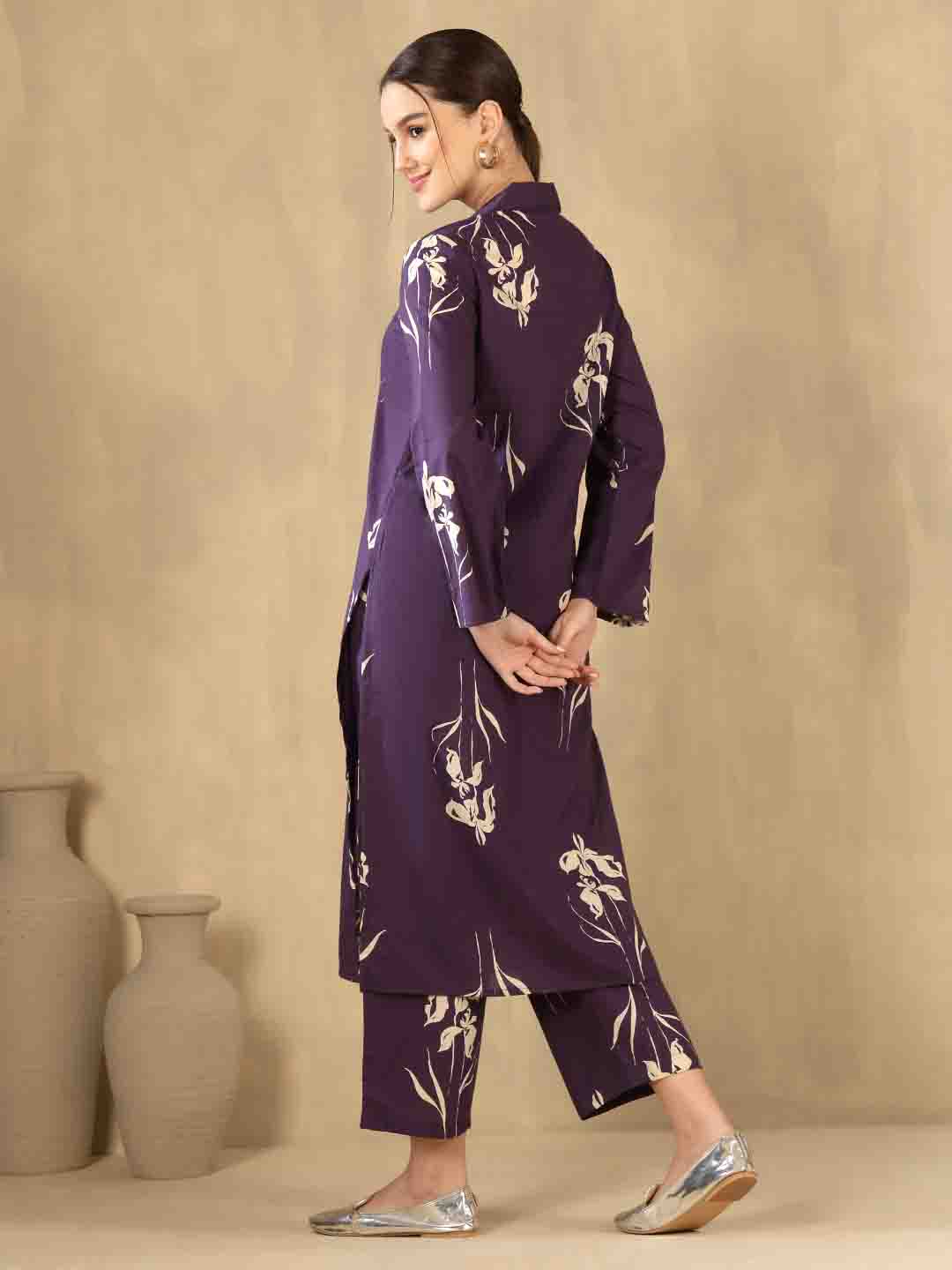 Straight Pure Cotton Printed Kurta Set