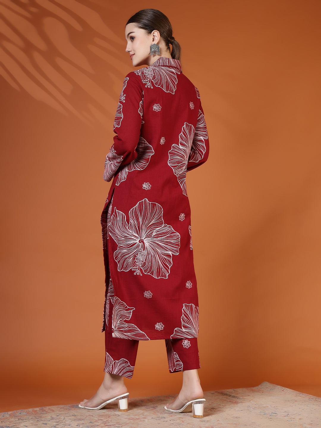 Straight Pure Cotton Printed Kurta Set