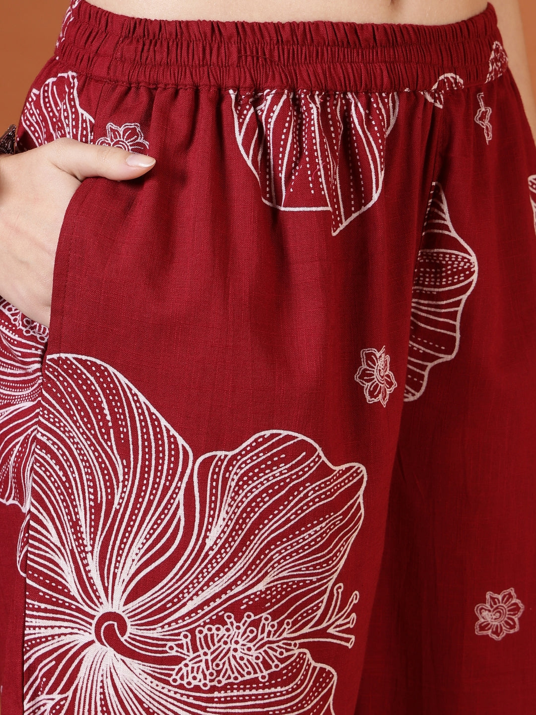 Straight Pure Cotton Printed Kurta Set