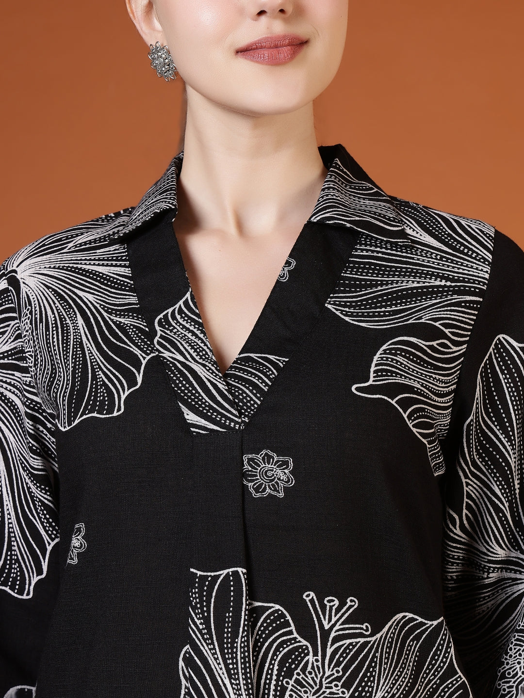 Straight Pure Cotton Printed Kurta Set
