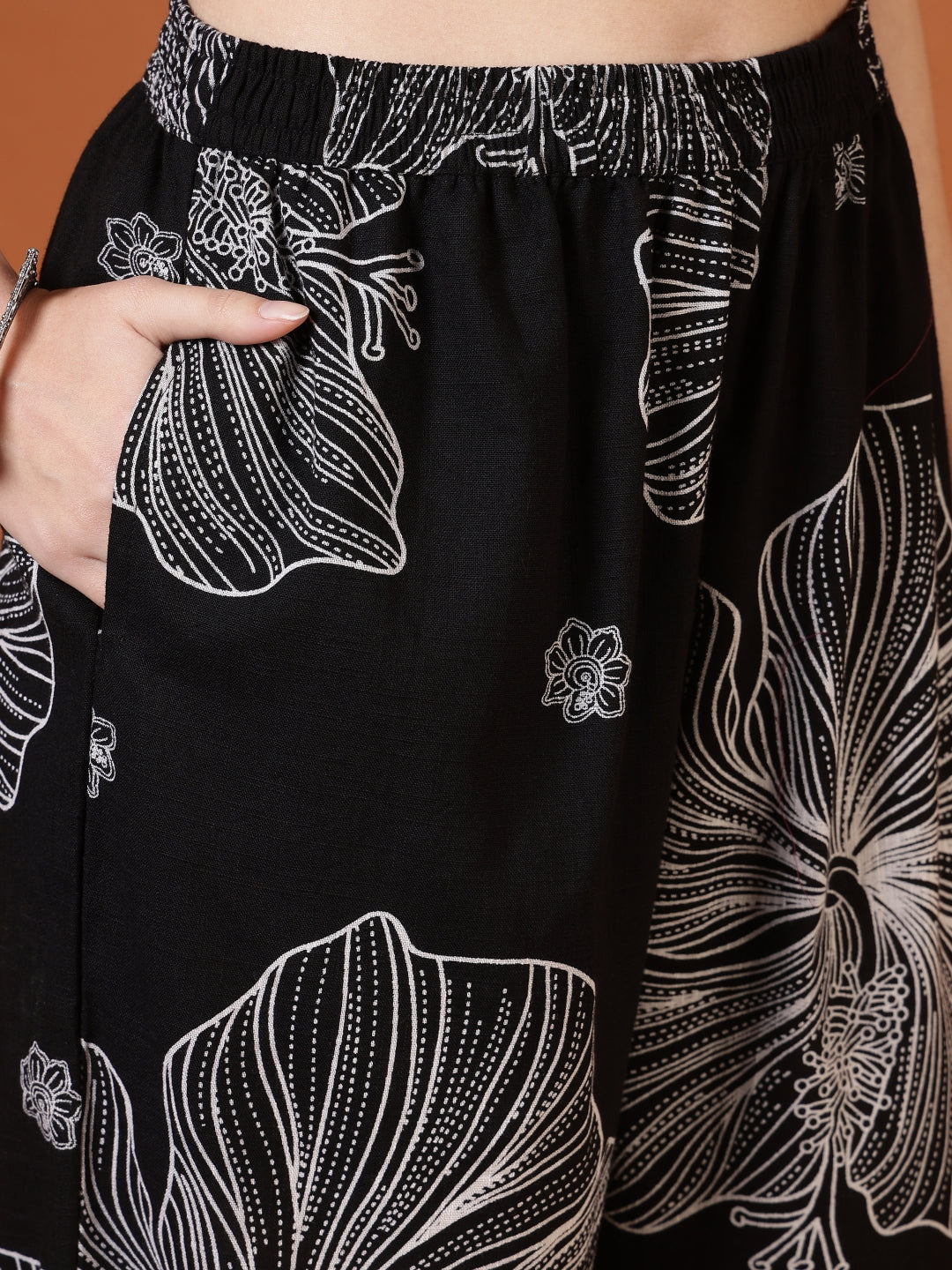Straight Pure Cotton Printed Kurta Set