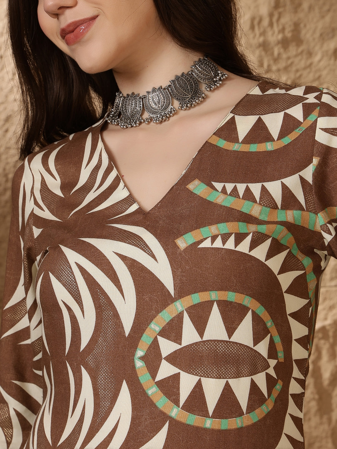 Straight Viscose Rayon Printed Kurta Set