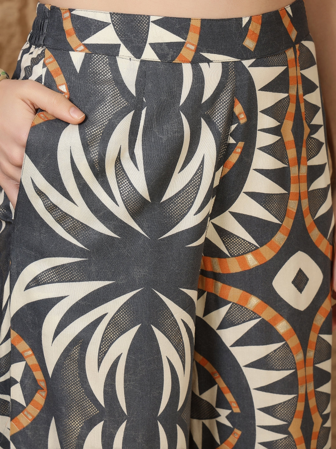 Straight Viscose Rayon Printed Kurta Set