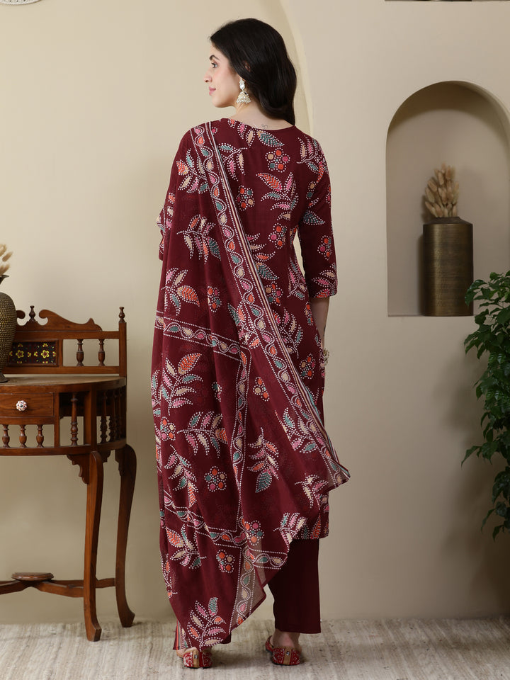 Straight Pure Cotton Printed Kurta Set With Dupatta