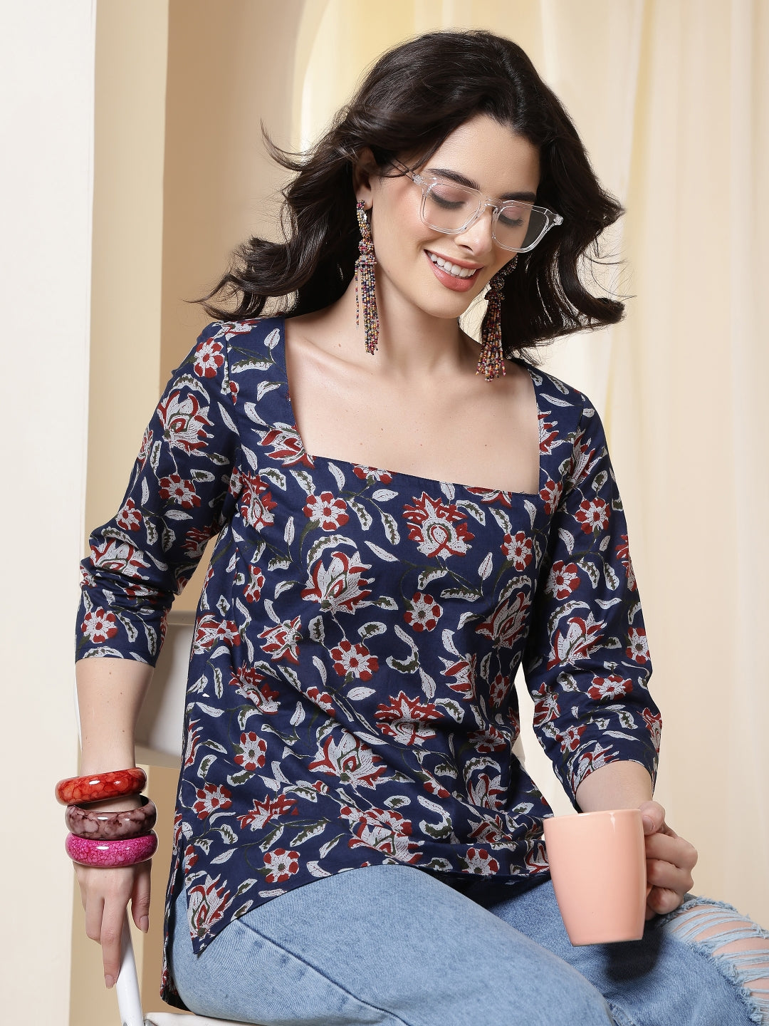 Cotton Printed Top
