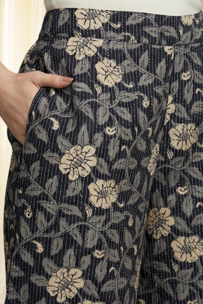 Straight Pure Cotton Printed Kurta Set