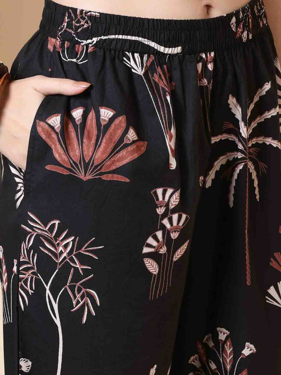 Straight Pure Cotton Printed Kurta Set