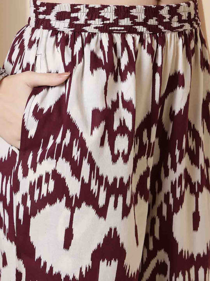Straight Pure Cotton Printed Kurta Set