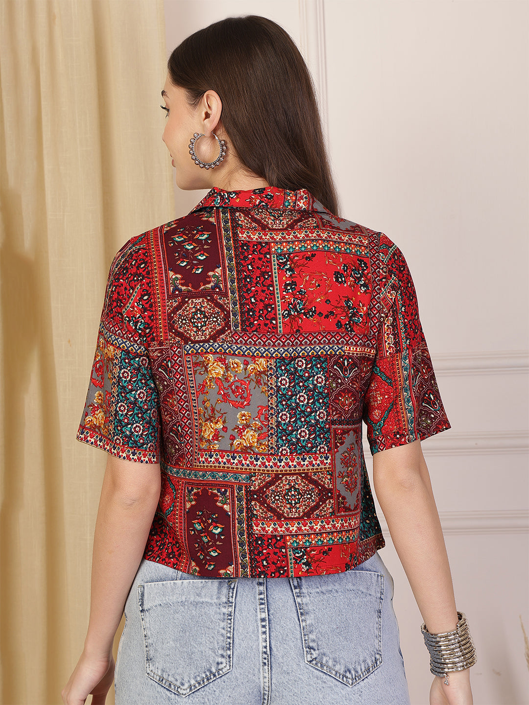 Viscose Rayon Printed Top