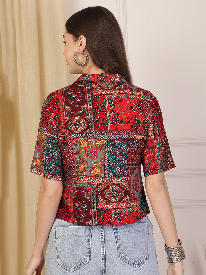 Viscose Rayon Printed Top