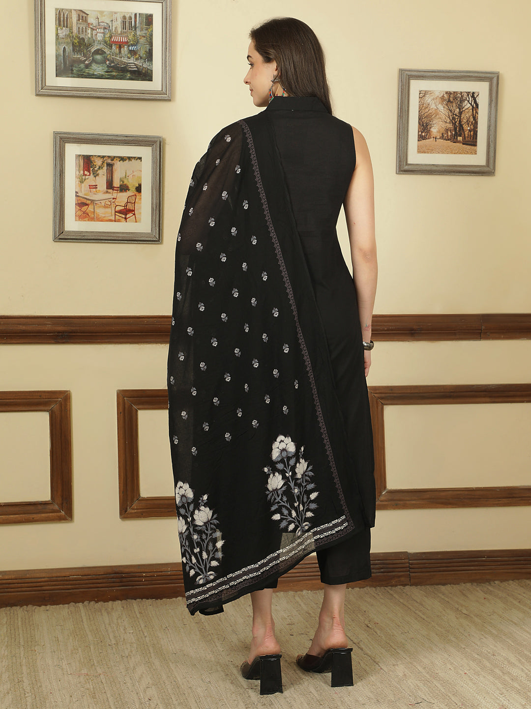 Straight Pure Cotton Dyed Kurta Set With Dupatta