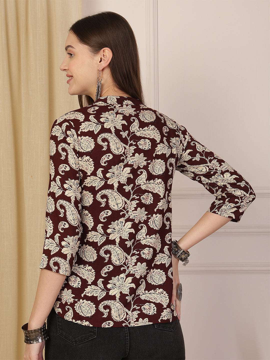 Viscose Rayon Printed Top