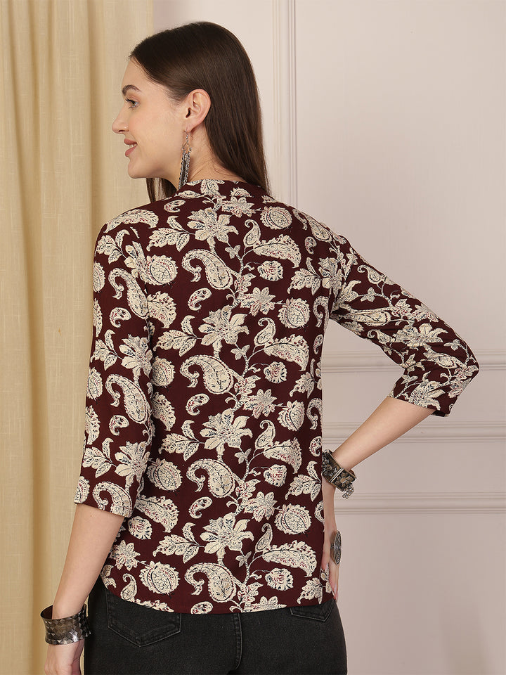 Viscose Rayon Printed Top