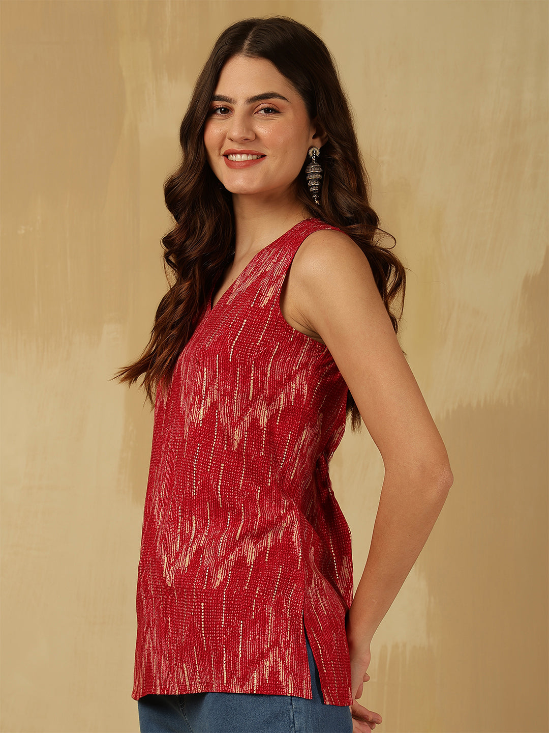 Viscose Rayon Printed Top