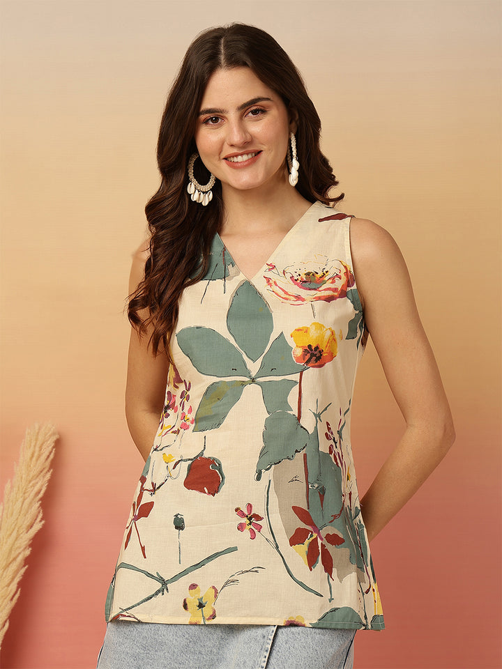 Cotton Printed Top