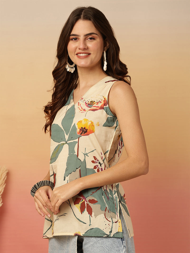 Cotton Printed Top