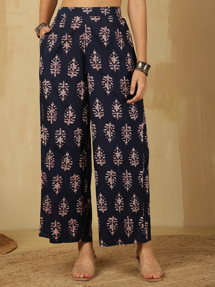 Pure Cotton Printed Straight Kurta Set